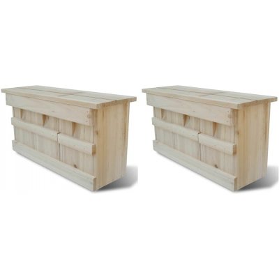 Zahrada-XL Ptačí budka pro špačky 44 x 15,5 x 21,5 cm dřevo 276008 2 ks – Hledejceny.cz