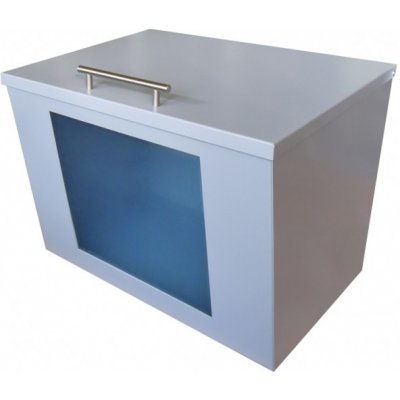 Box na letáky - VELKOKAPACITNÍ - lakovaný - RAL 7016 MAT. - ANTRACIT – Hledejceny.cz