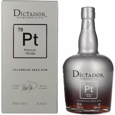 Dictador Platinum 40% 0,7 l (karton) – Hledejceny.cz