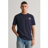 Pánské Tričko Gant tričko REG ARCHIVE SHIELD EMB SS T-SHIRT modrá