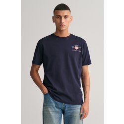 Gant tričko REG ARCHIVE SHIELD EMB SS T-SHIRT modrá