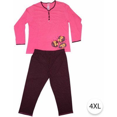 Medvídek 7 dámské pyžamo růžová