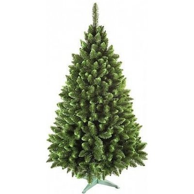 NG 91450 Stromek JEDLE umělý vánoční se zelenými konci plus stojan 220cm 900x900x2200