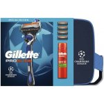 Gillette ProGlide Champions League holicí strojek 1 ks +náhradní břity 4 ks + gel na holení 200 ml + kosmetická taška – Zbozi.Blesk.cz