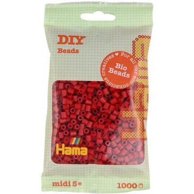 HAMA BIO zažehlovací korálky MIDI 1000 - červené – Hledejceny.cz