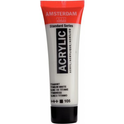 Amsterdam Standard Akrylová barva Titanium white 105 20 ml – Sleviste.cz