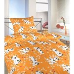 Dadka povlečení Pejsci oranžové 45 x 60 90 x 130 cm – Sleviste.cz
