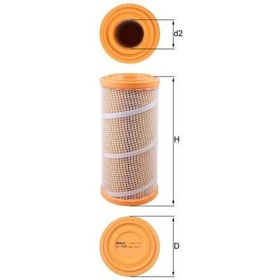 Vzduchový filtr MAHLE LX 7045 – Hledejceny.cz