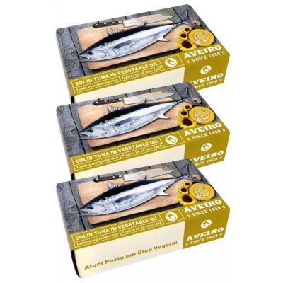 Aveiro Tuňák v rostlinném oleji 3 x 120 g – Zbozi.Blesk.cz