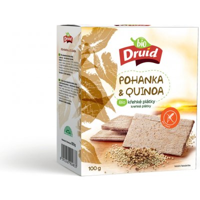 Druid Křehké plátky Bio pohanka a quinoa 100 g – Zboží Dáma