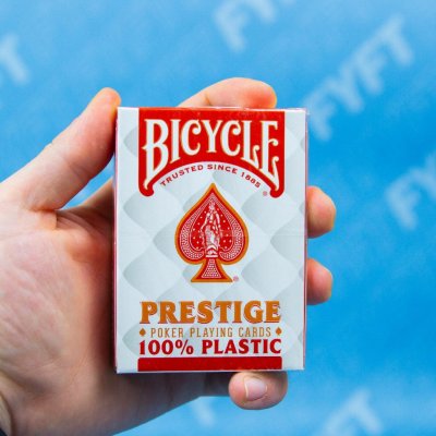 Bicycle Prestige Jumbo index 2 rohy plastové Červená – Hledejceny.cz