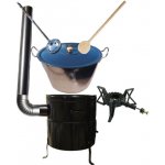 Kessel kotel zabíjačkový nerez 60 l INOX 1,2 mm kotlina KOV CLASSIC 53 cm poklice smalt 59 cm naběračka 350 ml vařečka 60 cm hořák litina FOKER ZABÍJAČKA – Zboží Dáma