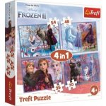 Trefl 4v1 Ledové království II/Frozen II v krabici 28 x 28 x 6 cm – Zboží Dáma