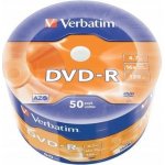 Verbatim DVD-R 4,7GB 16x, wrap, 50ks (43791) – Hledejceny.cz