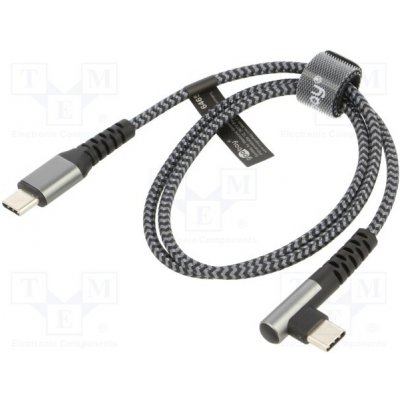 Goobay 64658 USB 2.0, USB C vidlice, USB C úhlová zástrčka, 0,5m – Sleviste.cz