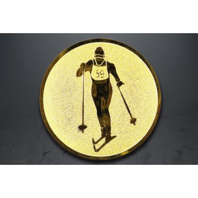 Emblém běh na lyžích zlato EM96/A2.96