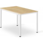 Textilomanie Bílý jídelní stůl TESSA 120 x 60 cm – Sleviste.cz
