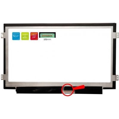 LCD displej display Asus Eee PC X101CH-EU17-BK 10.1" WSVGA 1024x600 LED lesklý povrch