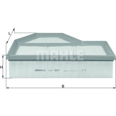 Vzduchový filtr MAHLE LX 987 – Hledejceny.cz