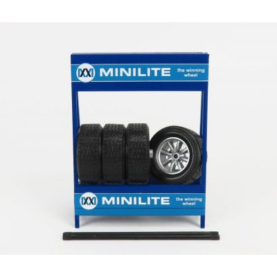 Ixo-models Accessories Cavalletto Supporto 4x Pneumatici Minilite Metal Rack With 4x Tyres 2 Tóny Modré 1:18 – Zbozi.Blesk.cz
