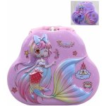 Pokladnička kabelka 3D mořská panna dětská plechová kasička 2 barvy – Zboží Dáma