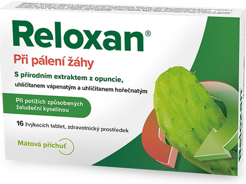 Reloxan Mint žvýkací tablety s příchutí máty 48 tablet