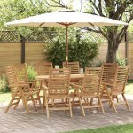 OMAXI 598080 Zahradní křeslo 8 ks Hnědá 52 x 64.5 x 108 cm – Hledejceny.cz