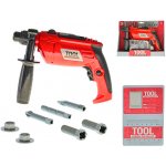 Mikro Trading červená vrtačka 26cm + 17ks příslušenství na baterie – Sleviste.cz