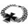 Náramek Steel Jewelry náramek maltézský kříž z chirurgické oceli NR150414