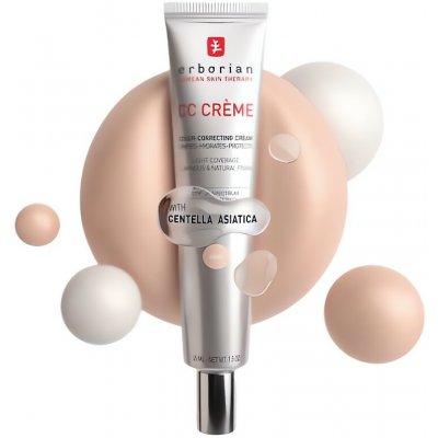 Erborian Rozjasňující CC krém SPF30 High Definition Radiance Face Cream Porcelain 40 ml – Zboží Dáma