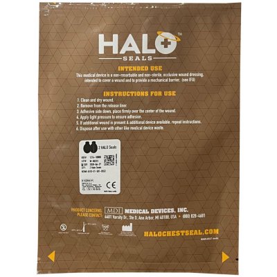 KMT Chest Seal Halo bez ventilu 2 ks – Sleviste.cz