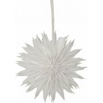 STAR TRADING Závěsná svítící hvězda Dis White 40 cm, bílá barva, papír – Hledejceny.cz