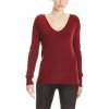 Dámský svetr a pulovr Bench Basic V Neck Jumper Cabernet RD11343