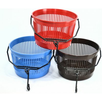 PLASTKON košík na kolíčky kulatý pr.20 x 15 cm PH mix barev (4110702) – Sleviste.cz