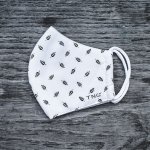 TNG dámská textilní rouška se vzorem listů bílá – Zboží Dáma