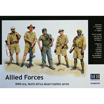 Master Box Allied Forces North Africa WWII 5 fig. 3594 1:35