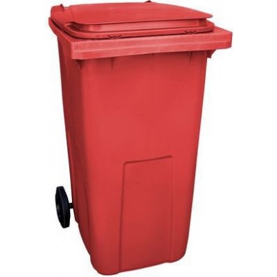 Extera Plastová venkovní popelnice na tříděný odpad 240 l červená 61773 – Zboží Mobilmania