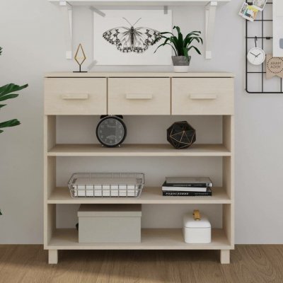 vidaXL Konzolový stolek HAMAR medově hnědý 90x35x90cm masivní borovice 11461.340464 – Sleviste.cz