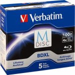 Verbatim BD-R XL 100GB 4x, 5ks (98913) – Zboží Živě