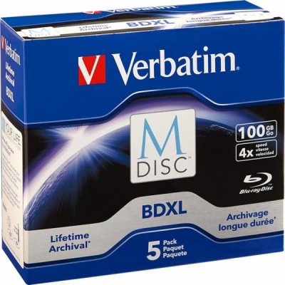 Verbatim BD-R XL 100GB 4x, 5ks (98913) – Zboží Živě