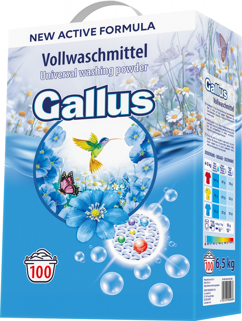 Gallus Universal prášek na praní 6,5 kg 100 PD