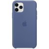 Pouzdro a kryt na mobilní telefon Apple Apple iPhone 11 Pro Max Silicone Case Linen Blue MY122ZM/A