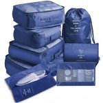 KIK KX4110_1 Cestovní sada organizérů do kufru 7 ks - modrá – Zboží Mobilmania