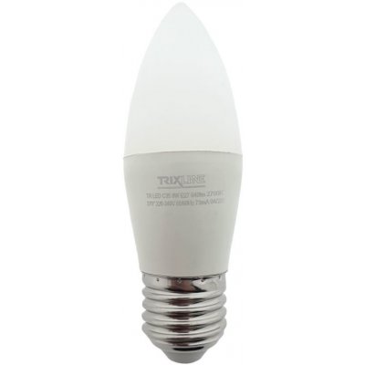TRIXLINE Žárovka LED E27 8W E27 C35 teplá bílá