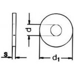 podložka M4 pr.4.3x12x1 A2 NEREZ pod nýty DIN 9021 – Sleviste.cz