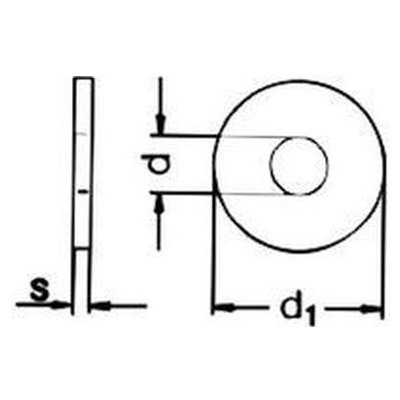 podložka M4 pr.4.3x12x1 A2 NEREZ pod nýty DIN 9021 – Sleviste.cz