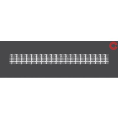 Kovovégarnýže.cz řasící stuha tužkový sklad, 2,5 cm, 1:2 Délka řasící stuhy: 45,00m – Zboží Mobilmania