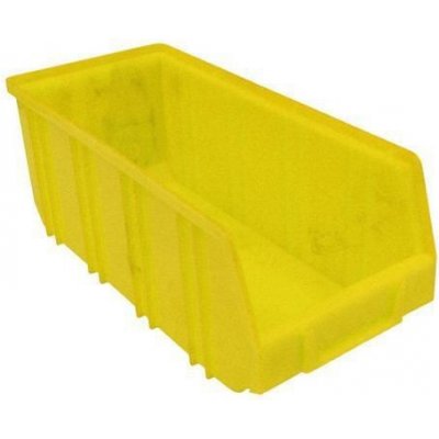 Manutan Plastový box 12,5 x 14,5 x 33,5 cm, žlutý