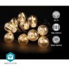 Vánoční osvětlení NEDIS Wi-Fi chytré dekorativní LED Party Lights teplá bílá 10 LED's Android & iOS Nedis SmartLife 9 m