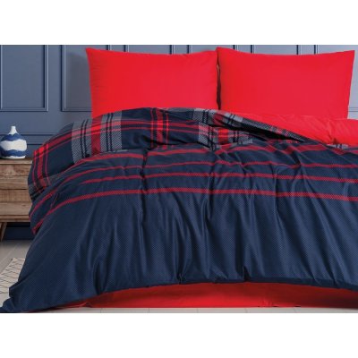 Cottonbox Masculine povlečení 100% bavlna renforcé Abel Red 140x200 70x90 – Zboží Mobilmania